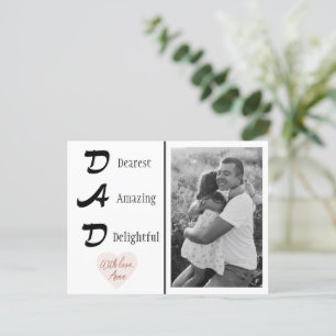 Personalized Dad Photo Father's Day Card