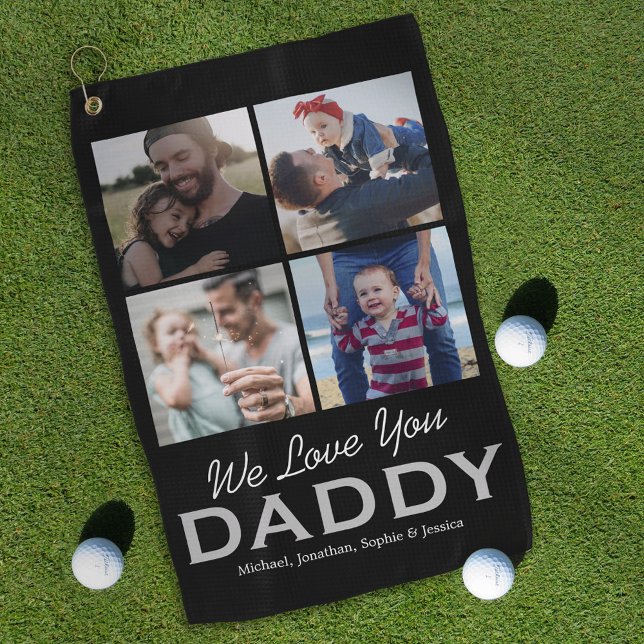 Personalized Dad Photo Golf Towel (Creator Uploaded)