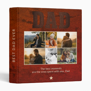 Personalized Dad Photo Keepsake Gift Album  Binder