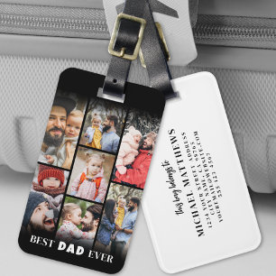 Personalized Dad Photo Luggage Tag