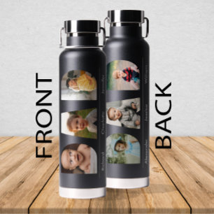 Personalized DAD Photo With Kids' Pictures & Names Water Bottle