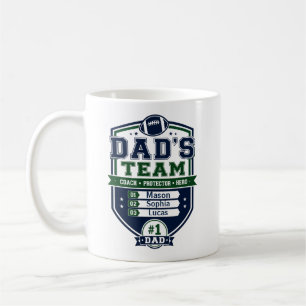 Personalized Dad’s Team Father’s Day football gift Coffee Mug