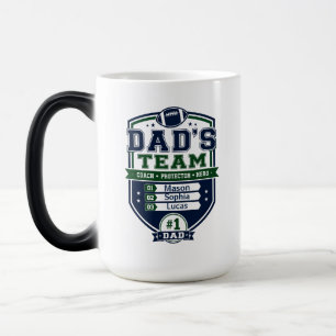 Personalized Dad’s Team Father’s Day football gift Magic Mug