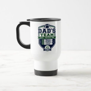 Personalized Dad’s Team Father’s Day football gift Travel Mug
