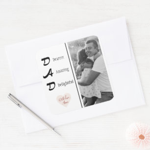 Personalized Dad Sticker Photo Father's Day Gift