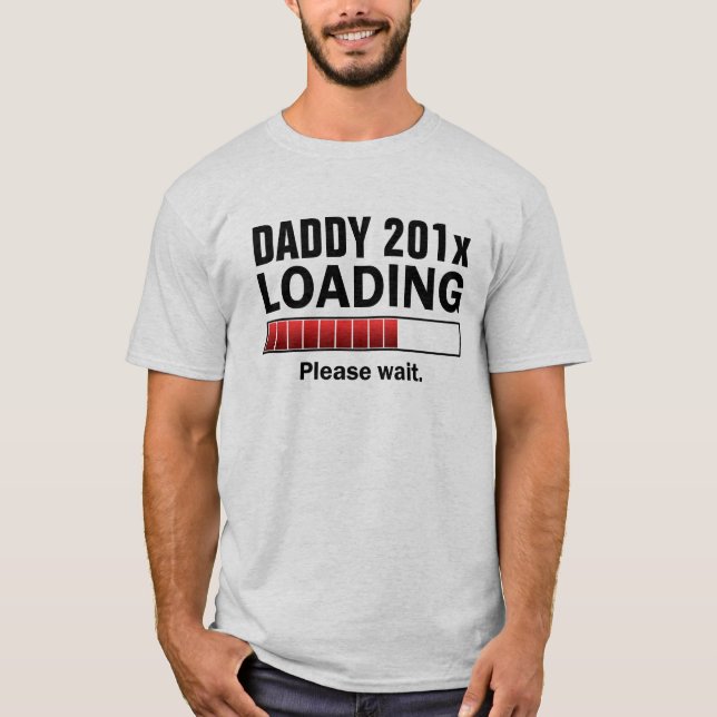 Personalized Dad To Be T-Shirt (Front)