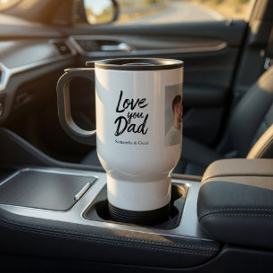 Personalized Dad with Photo Custom Gift Travel Mug