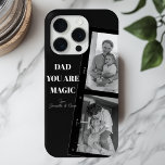 Personalized 'Dad You Are Magic' Two Fathers Photo iPhone 15 Pro Case<br><div class="desc">Celebrate the magic of fatherhood with our personalized 'Dad You Are Magic' iPhone 15 Pro case! This unique design features a sleek black background, a cherished photo of two fathers, and the heartfelt message 'Dad You Are Magic.' Add a special touch by customizing it with your kids' names. This high-quality...</div>