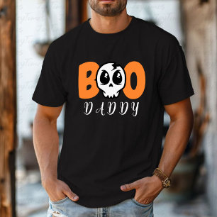 Personalized Daddy Boo Cute Skull Halloween T-Shirt