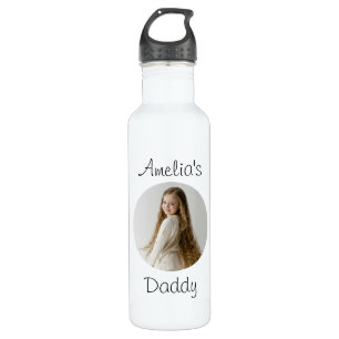 Personalized Daddy Gift – Custom Child Face - 710 Ml Water Bottle