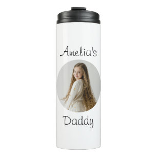 Personalized Daddy Gift – Custom Child Face -  Thermal Tumbler