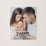 Personalized Daddy photo Father's day Gift Idea  Jigsaw Puzzle<br><div class="desc">Put a tear in his eye when he puts this puzzle together with his children on Father's day. Personalized with names and customize with your own heartfelt message.</div>