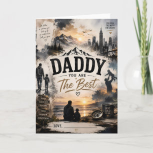 Personalized Daddy The Best Greeting Card