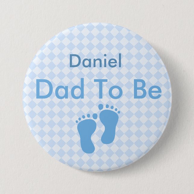 Personalized Daddy to Be Button (Front)