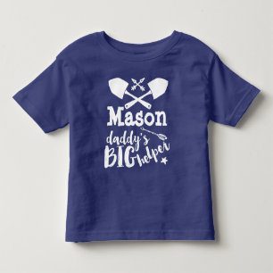 Personalized Daddy's Big Helper Any Colour White Toddler T-shirt