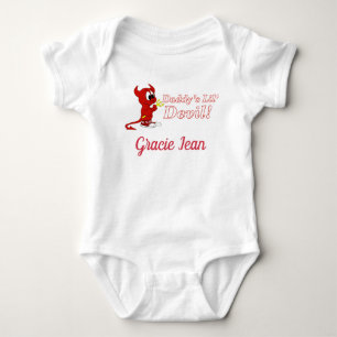 Personalized Daddy's Lil Devil with Cute Devil Baby Bodysuit