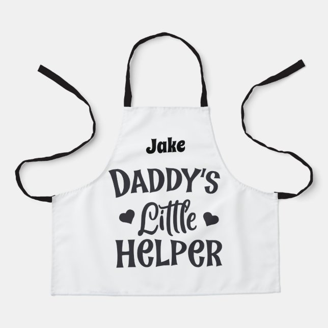 Personalized Daddy's Little Helper Apron (Front)
