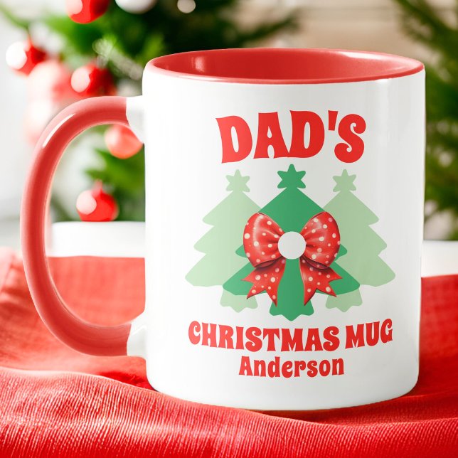 Personalized Dad's Christmas Mug (Creator Uploaded)