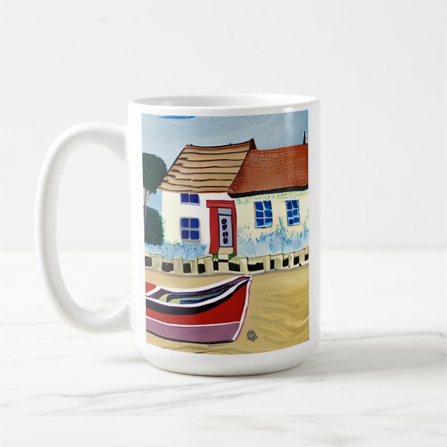 Personalized Dad's Favourite Mug | Beach House  (Left)