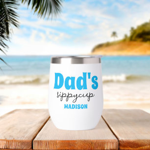 Personalized Dad's Sippy Cup Wine Tumbler