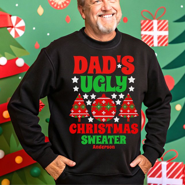 Personalized Dad's Ugly Christmas Sweater (Creator Uploaded)