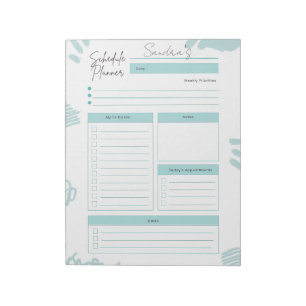 Personalized Daily Planner  Notepad