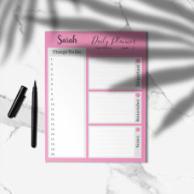 Personalized Daily planner Notepad