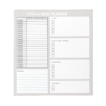 Personalized Daily Planner To Do List Organizer