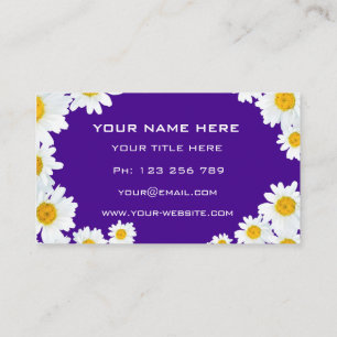 Personalized Daisy Business Card - Your Colours