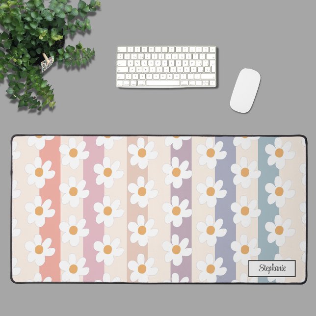 Personalized Daisy Desk Mat (Creator Uploaded)
