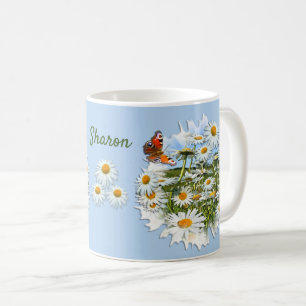 Personalized Daisy Meadow Custom Name  Coffee Mug