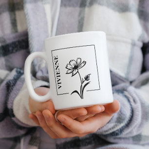 Personalized Daisy Mug – Timeless Gift of Elegance