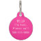 Personalized Daisy Pet Tag - Green/Pink