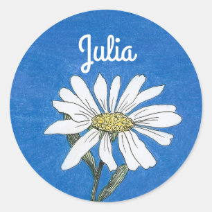Personalized Daisy Sticker