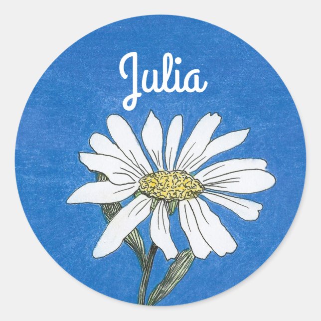 Personalized Daisy Sticker (Front)