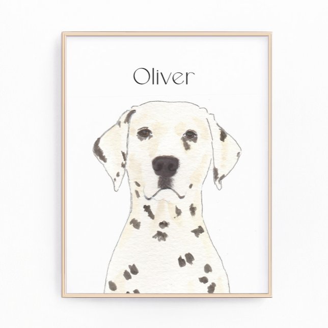 Personalized Dalmatian Reversible Art Photo Print (Creator Uploaded)
