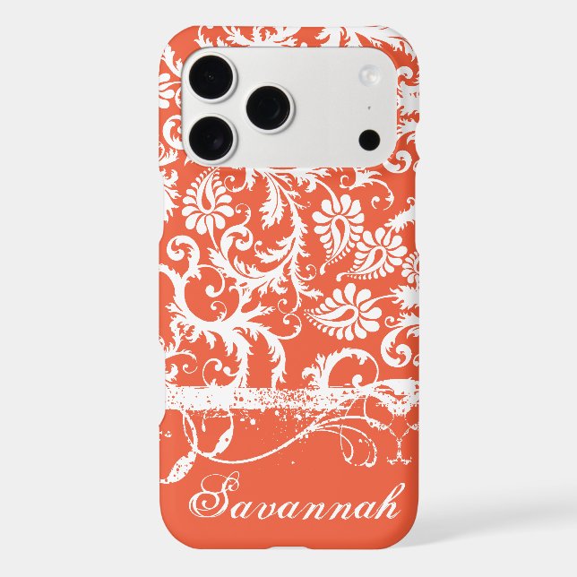 Personalized Damask iPhone 6 case-You Choose Colou (Back)