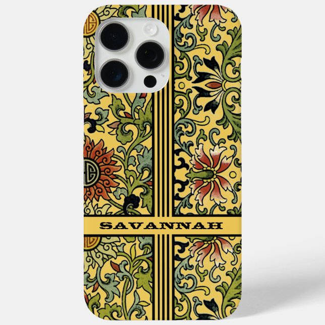 Personalized Damask iPhone Cover-You Choose Colour Case-Mate iPhone Case (Back)