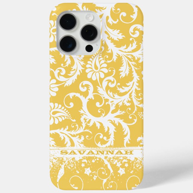 Personalized Damask iPhone Cover-You Choose Colour Case-Mate iPhone Case (Back)