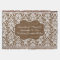 Personalized Damask Wedding/Custom Sand/White