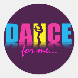 Personalized Dance Dancer Classic Round Sticker