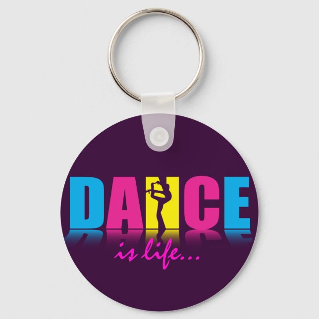 Personalized Dance Dancer Keychain (Front)