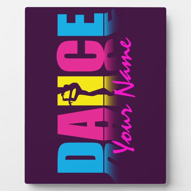 Personalized Dance Dancer Plaque (Front)