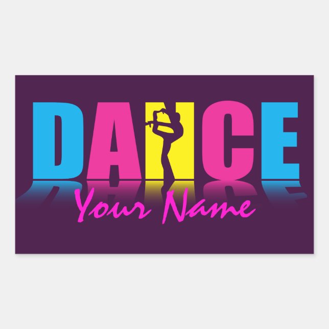 Personalized Dance Dancer Sticker (Front)