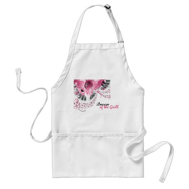 Personalized Dance Music Disco Ball Piano Apron (Front)