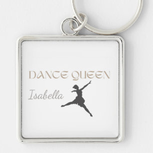 Personalized Dance Queen, Gift or Her, Ballet Keychain