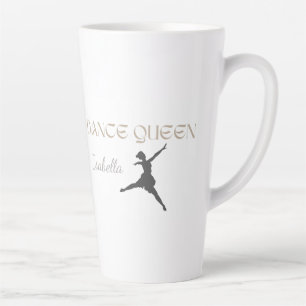 Personalized Dance Queen, Gift or Her, Ballet Latte Mug