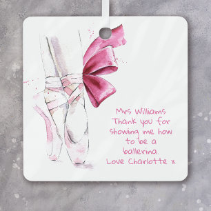 Personalized Dance Teacher Appreciation  Metal Ornament