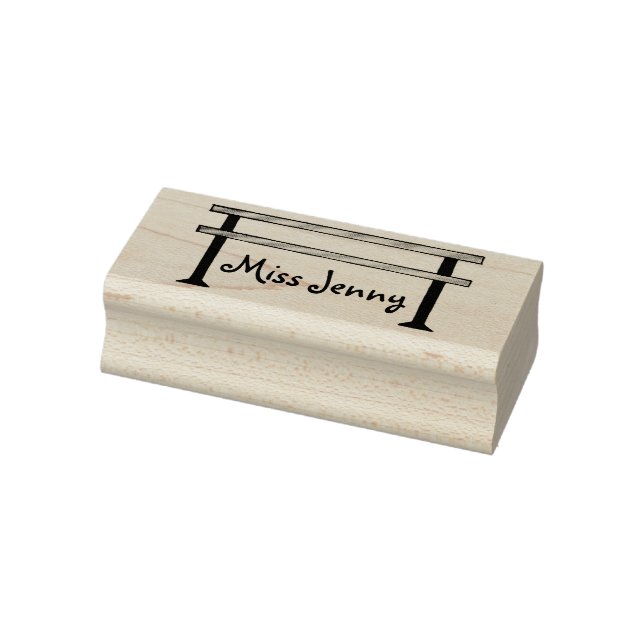 Personalized Dance Teacher Gift Ballet Barre Stamp (Stamp)