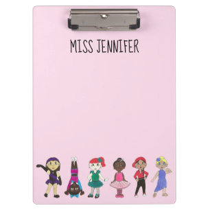 Personalized Dance Teacher Gift Ballet Tap Class Clipboard